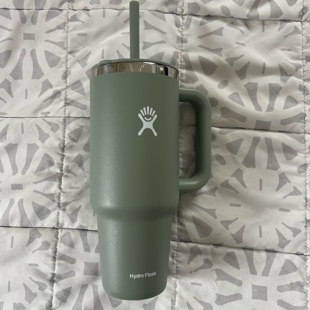 Hydro Flask Sage Green Tumbler with Straw Lid